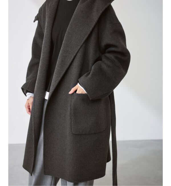 FRAMeWORK「SUPER160'sフーディショートコート」|その他|