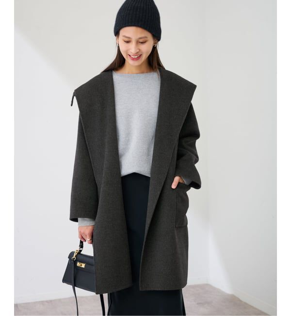 FRAMeWORK「SUPER160'sフーディショートコート」|その他|