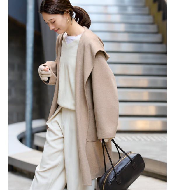 FRAMeWORK「SUPER160'sフーディショートコート」|その他|