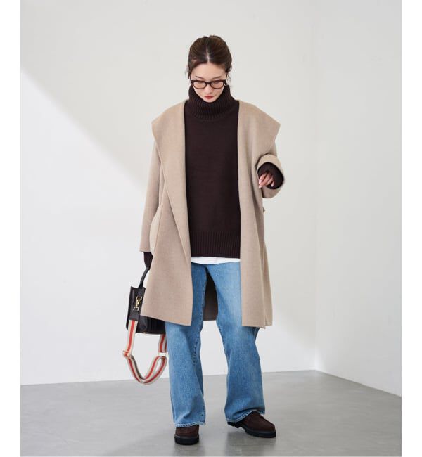 FRAMeWORK「SUPER160'sフーディショートコート」|その他|