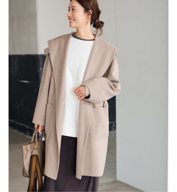 FRAMeWORK「SUPER160'sフーディショートコート」|その他|