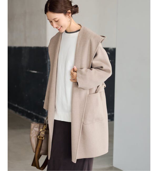 FRAMeWORK「SUPER160'sフーディショートコート」|その他|