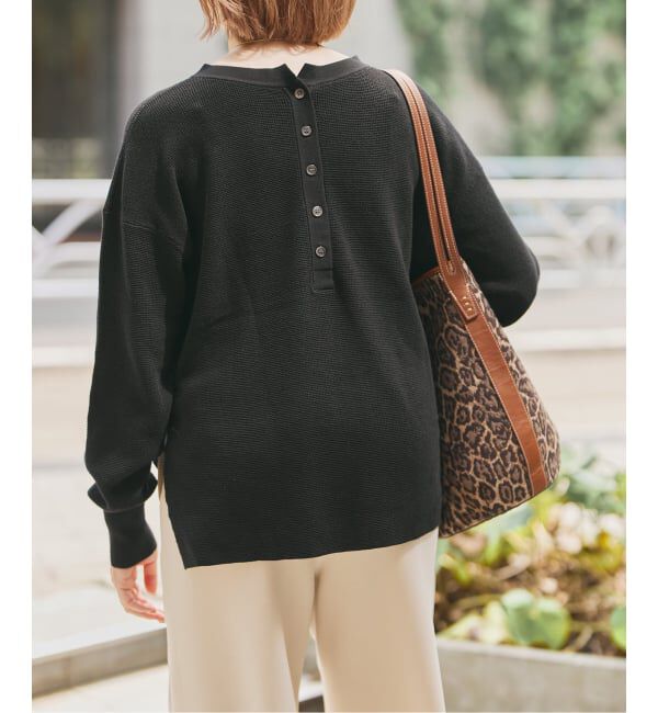 Spick and Span「前後2WAYワッフルプルオーバー」|ニット・セーター|