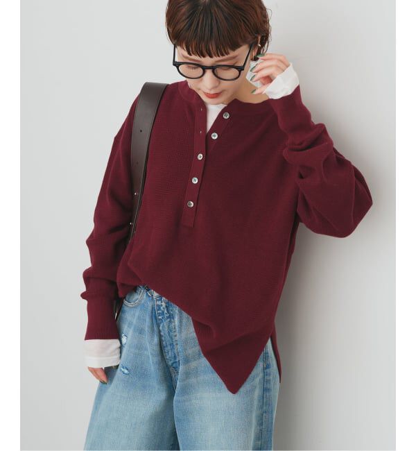 Spick and Span「前後2WAYワッフルプルオーバー」|ニット・セーター|