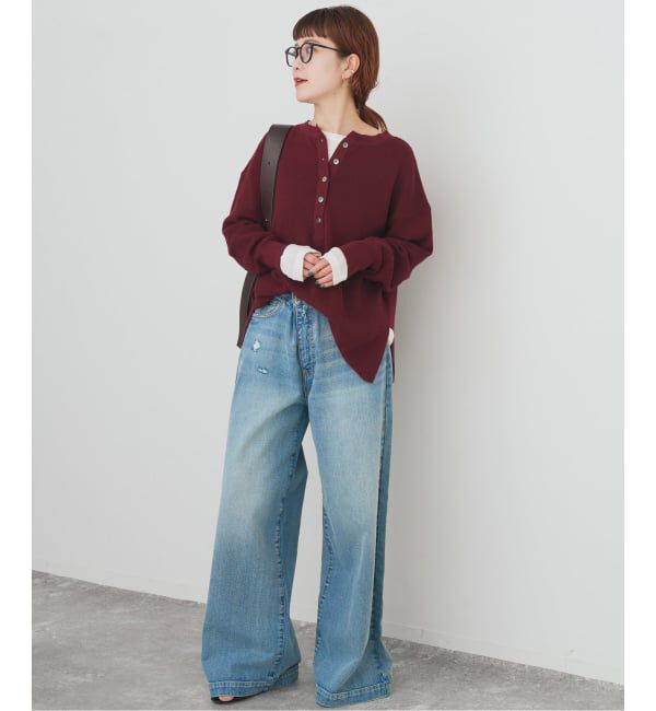 Spick and Span「前後2WAYワッフルプルオーバー」|ニット・セーター|