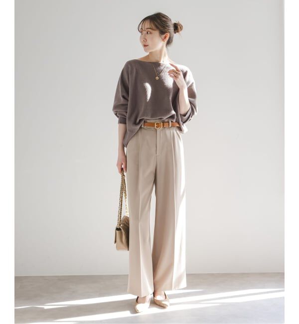 NOBLE「《WEB限定カラー・追加4》ファインウールドルマンプルオーバー」|ニット・セーター|