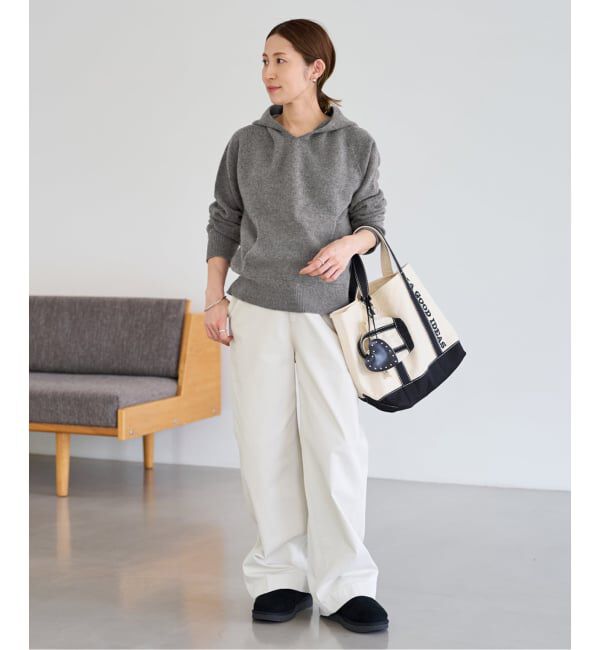 FRAMeWORK「≪追加≫圧縮ウールフードプルオーバー」|ニット・セーター|