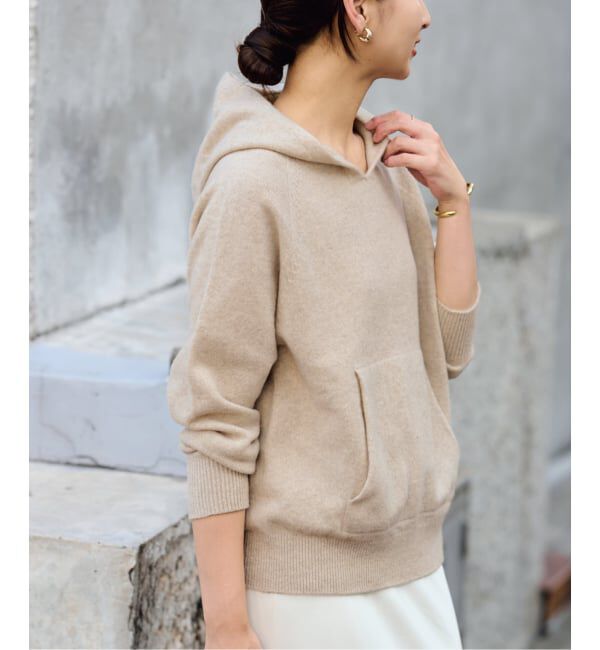 FRAMeWORK「≪追加≫圧縮ウールフードプルオーバー」|ニット・セーター|