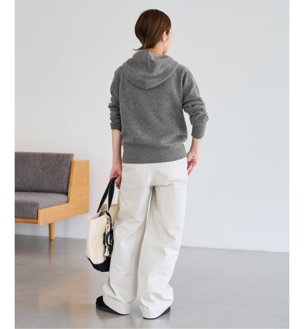 FRAMeWORK「≪追加≫圧縮ウールフードプルオーバー」|ニット・セーター|