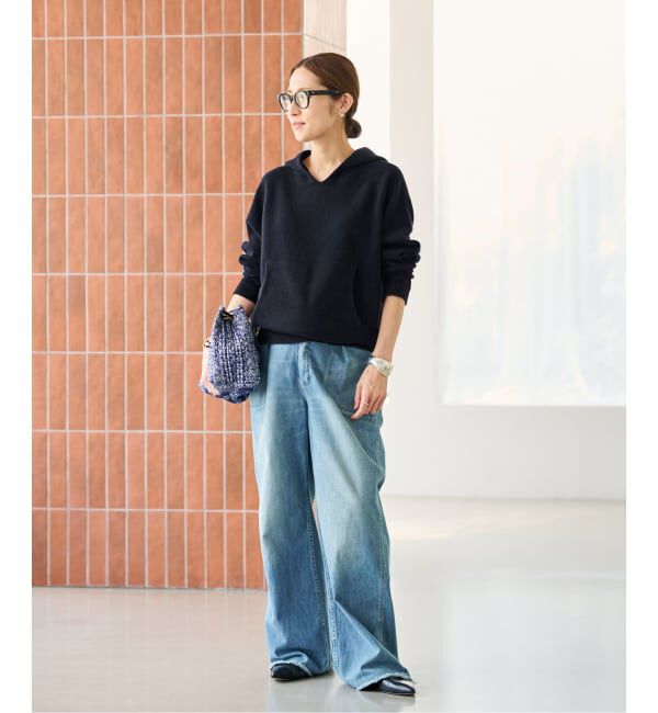 FRAMeWORK「≪追加≫圧縮ウールフードプルオーバー」|ニット・セーター|