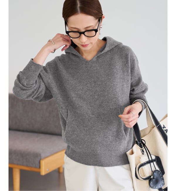 FRAMeWORK「≪追加≫圧縮ウールフードプルオーバー」|ニット・セーター|