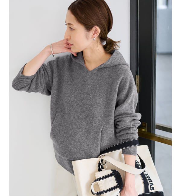 FRAMeWORK「≪追加≫圧縮ウールフードプルオーバー」|ニット・セーター|