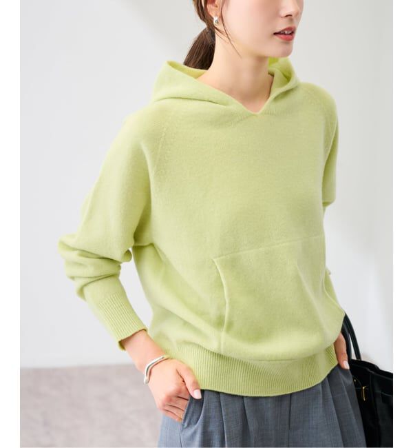 FRAMeWORK「≪追加≫圧縮ウールフードプルオーバー」|ニット・セーター|グリーン B