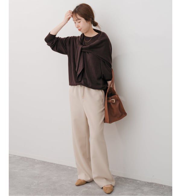 Spick and Span「《WEB限定 / 追加3》18G クルーネックプルオーバー」|ニット・セーター|