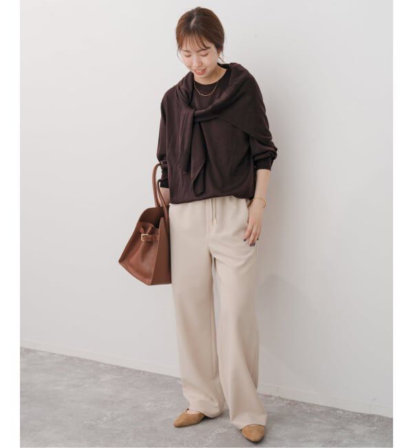 Spick and Span「《WEB限定 / 追加3》18G クルーネックプルオーバー」|ニット・セーター|