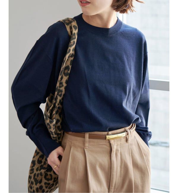 Spick and Span「《WEB限定 / 追加3》18G クルーネックプルオーバー」|ニット・セーター|