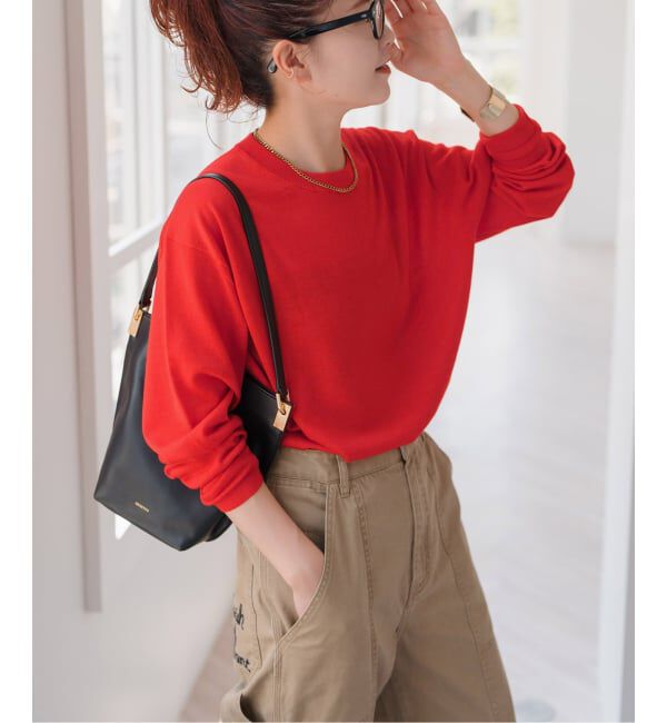 Spick and Span「《WEB限定 / 追加3》18G クルーネックプルオーバー」|ニット・セーター|