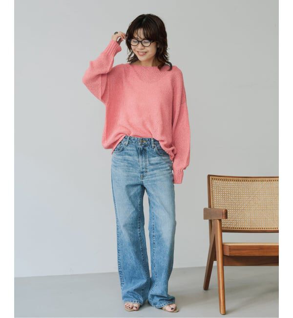 Spick and Span「《WEB限定カラー有り / 追加予約》ペーパーヤーン2WAYルーズプルオーバー」|ニット・セーター|