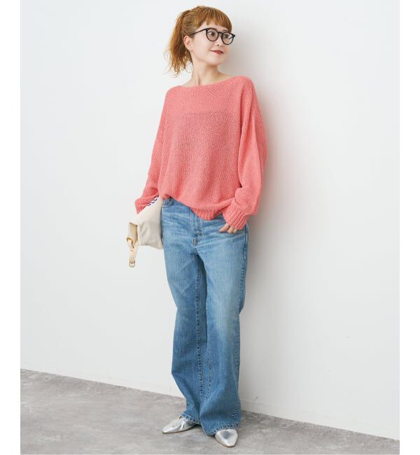 Spick and Span「《WEB限定カラー有り / 追加予約》ペーパーヤーン2WAYルーズプルオーバー」|ニット・セーター|