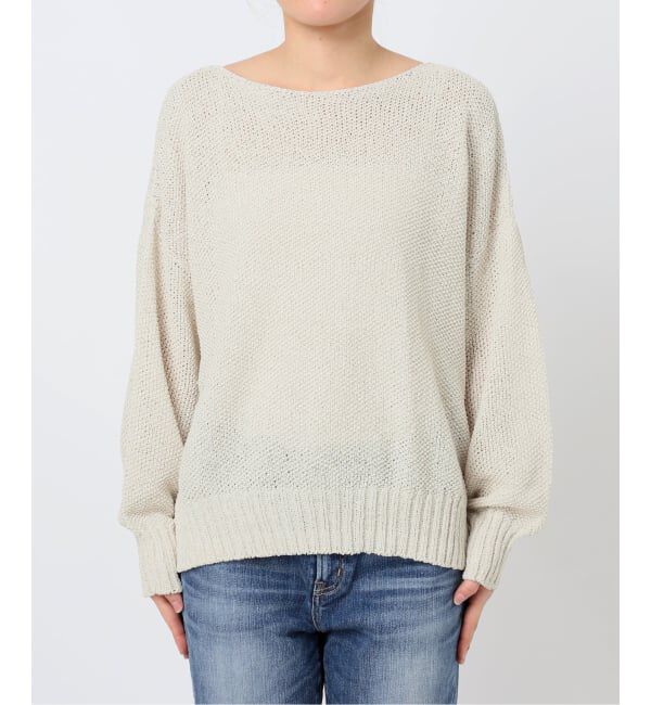 Spick and Span「《WEB限定カラー有り / 追加予約》ペーパーヤーン2WAYルーズプルオーバー」|ニット・セーター|