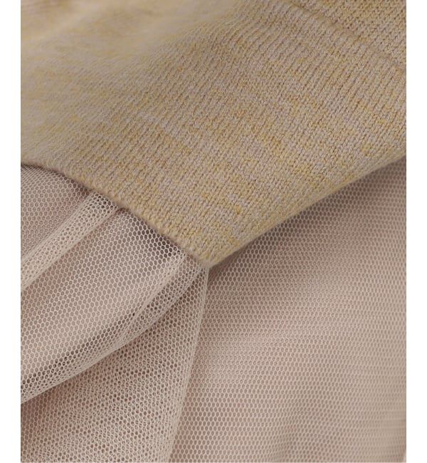  「【洗える】TORRAZZO DONNA/トラッゾドンナ ニット&times;チュール ワンピース」|ワンピース|