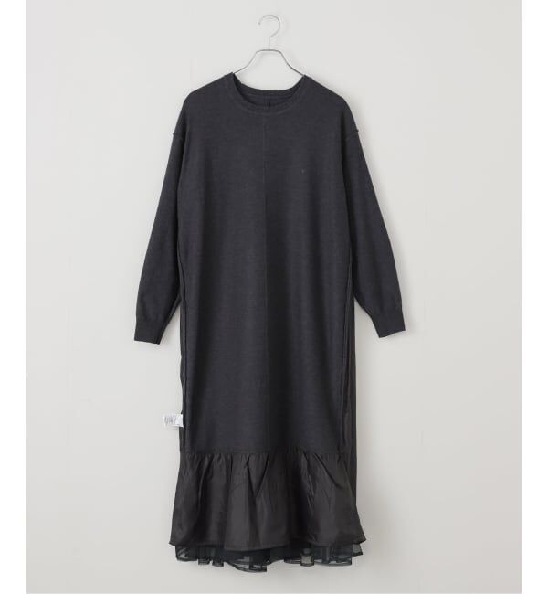  「【洗える】TORRAZZO DONNA/トラッゾドンナ ニット&times;チュール ワンピース」|ワンピース|