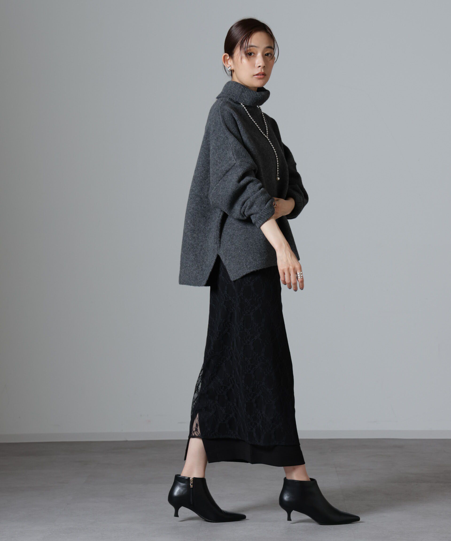 nano･universe「レースエプロンセットスカート」|スカート|