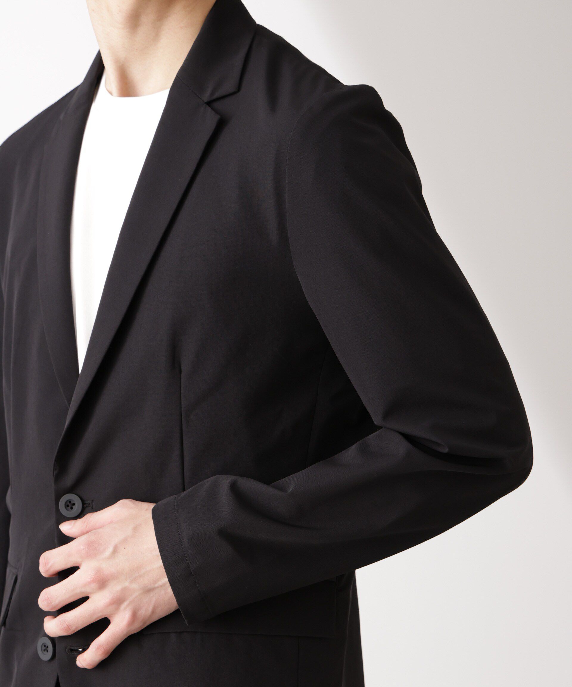 nano･universe「ライトウェイトストレッチ ジャケット(セットアップ可)」|テーラードジャケット|