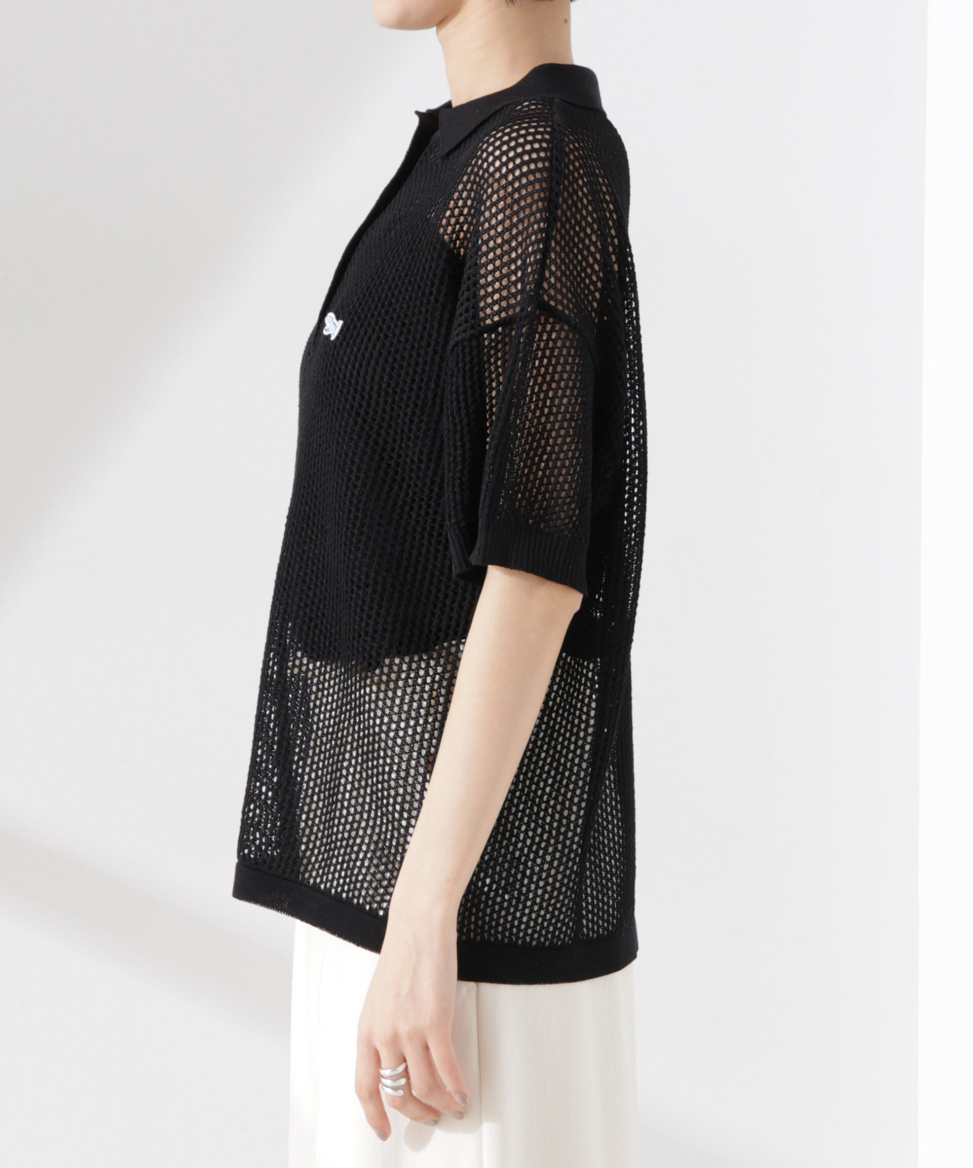 nano･universe「PENNEYS別注TheFOXメッシュポロニット」|ニット・セーター|