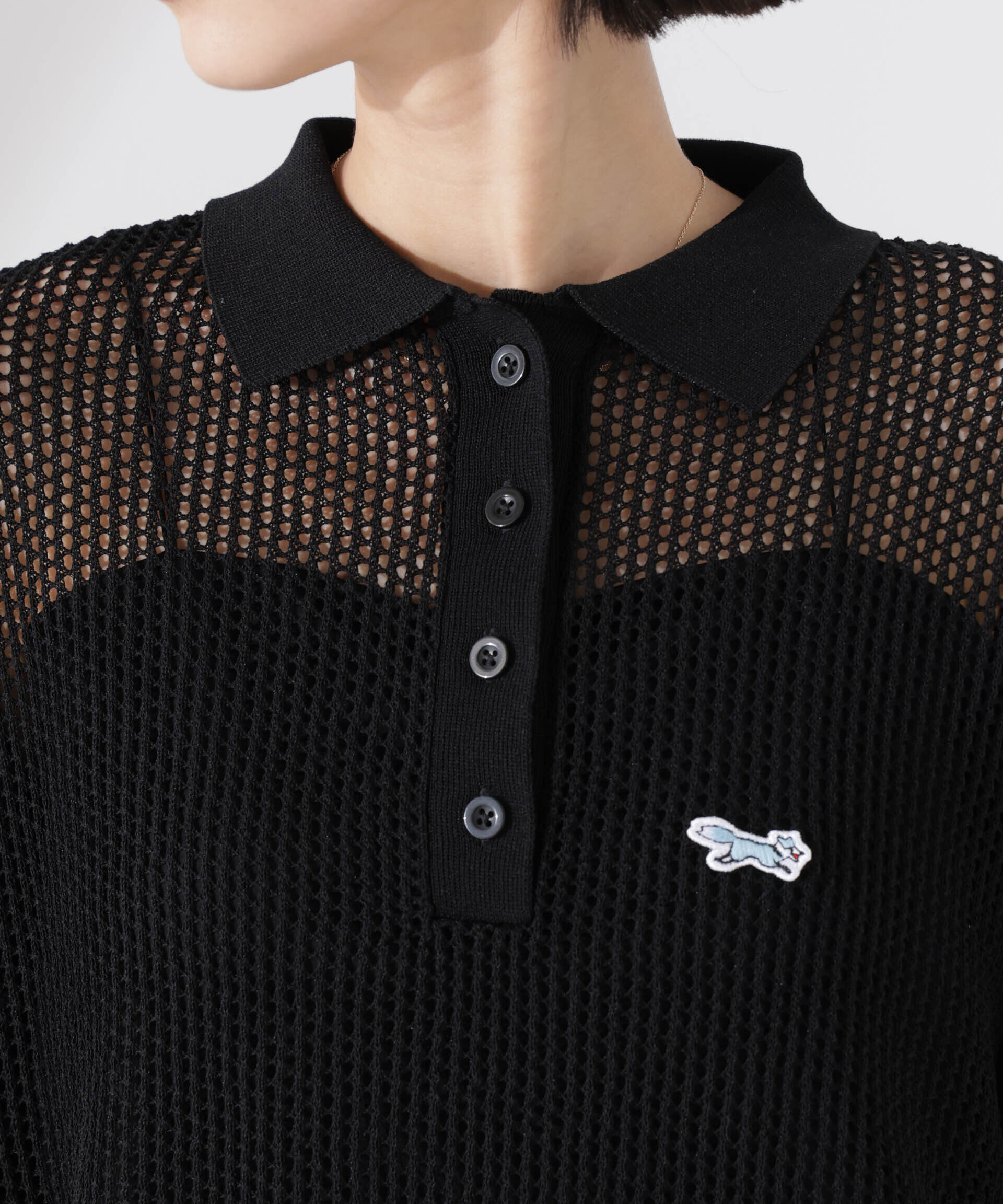 nano･universe「PENNEYS別注TheFOXメッシュポロニット」|ニット・セーター|