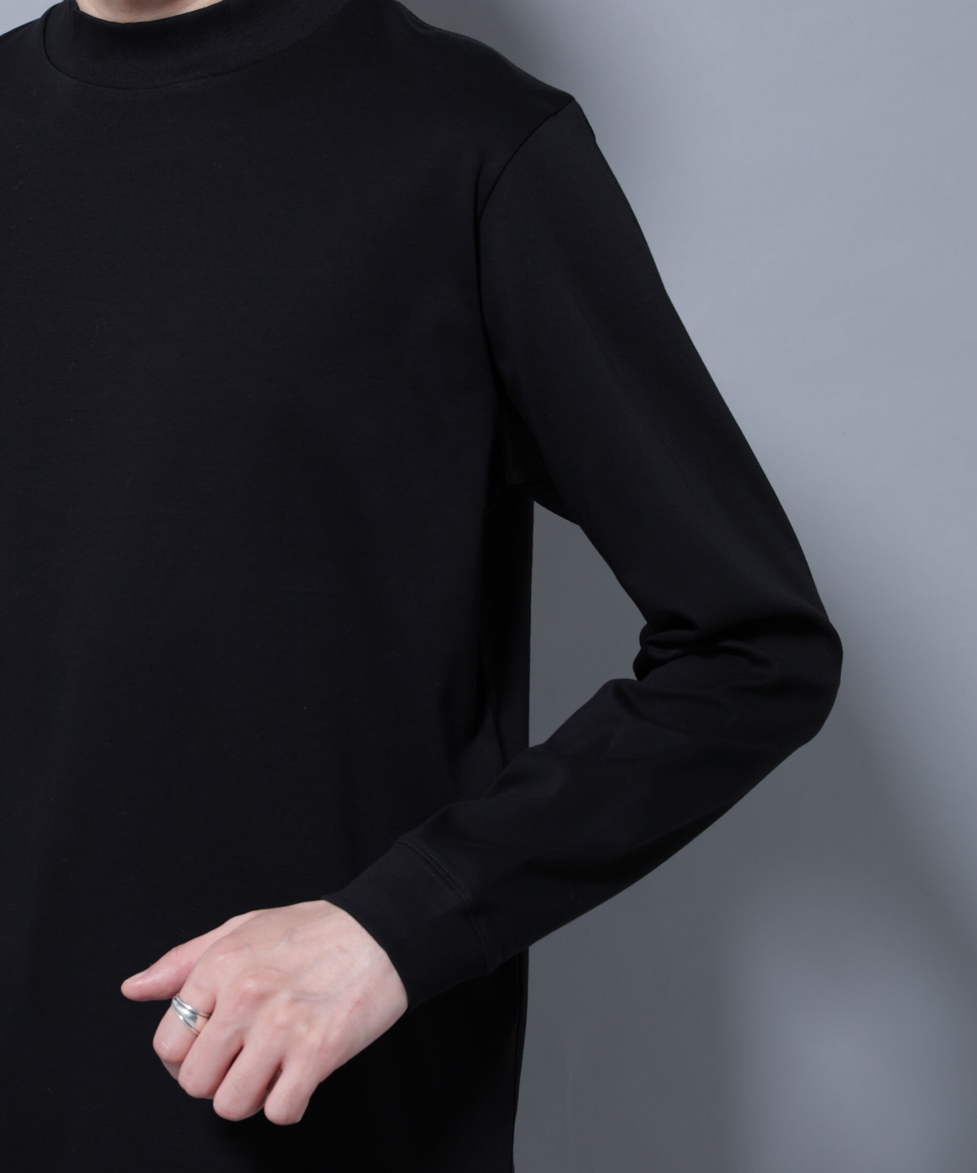 nano･universe「アンチスメルモックネックTシャツ 長袖」|Tシャツ・カットソー|