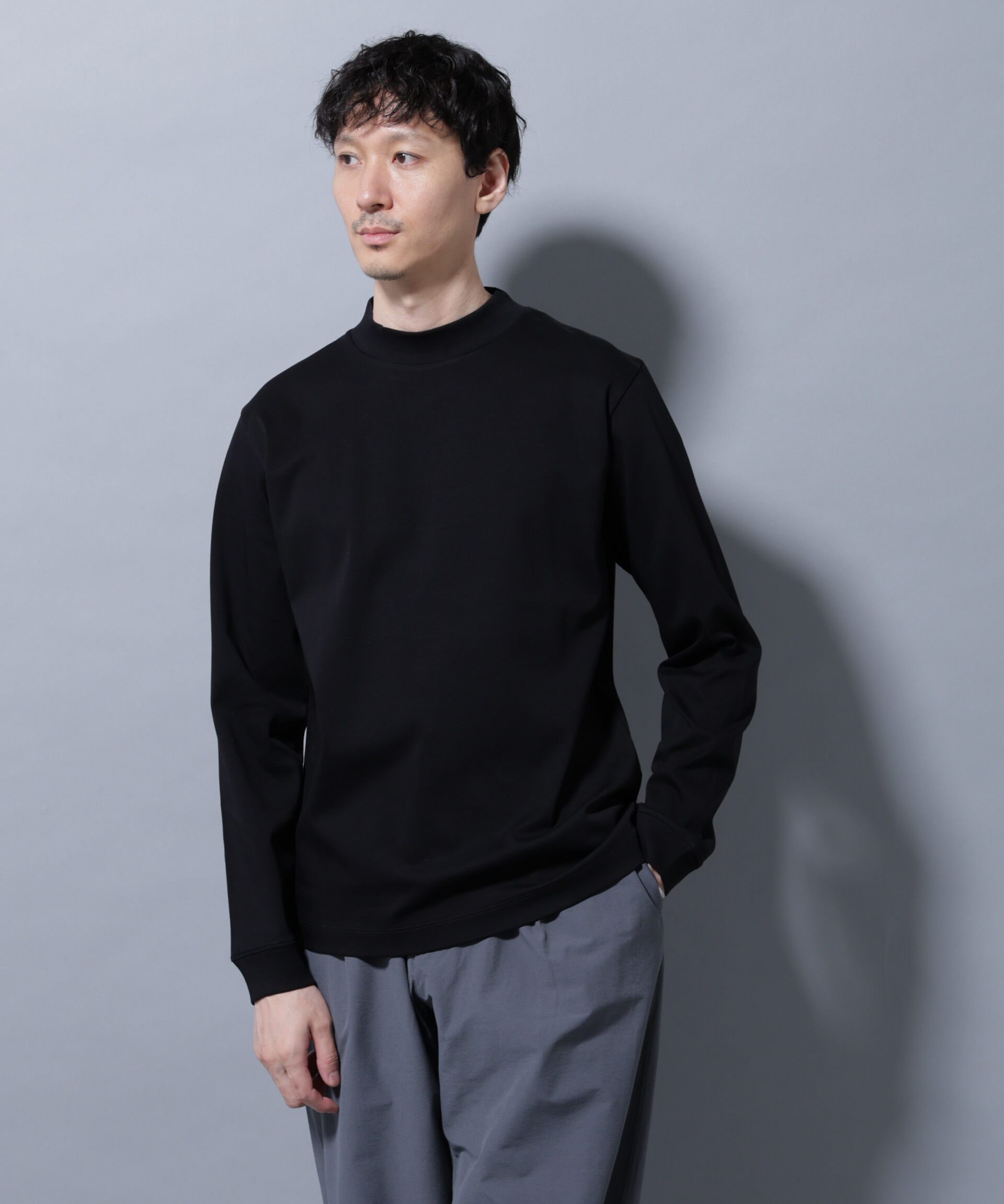 nano･universe「アンチスメルモックネックTシャツ 長袖」|Tシャツ・カットソー|