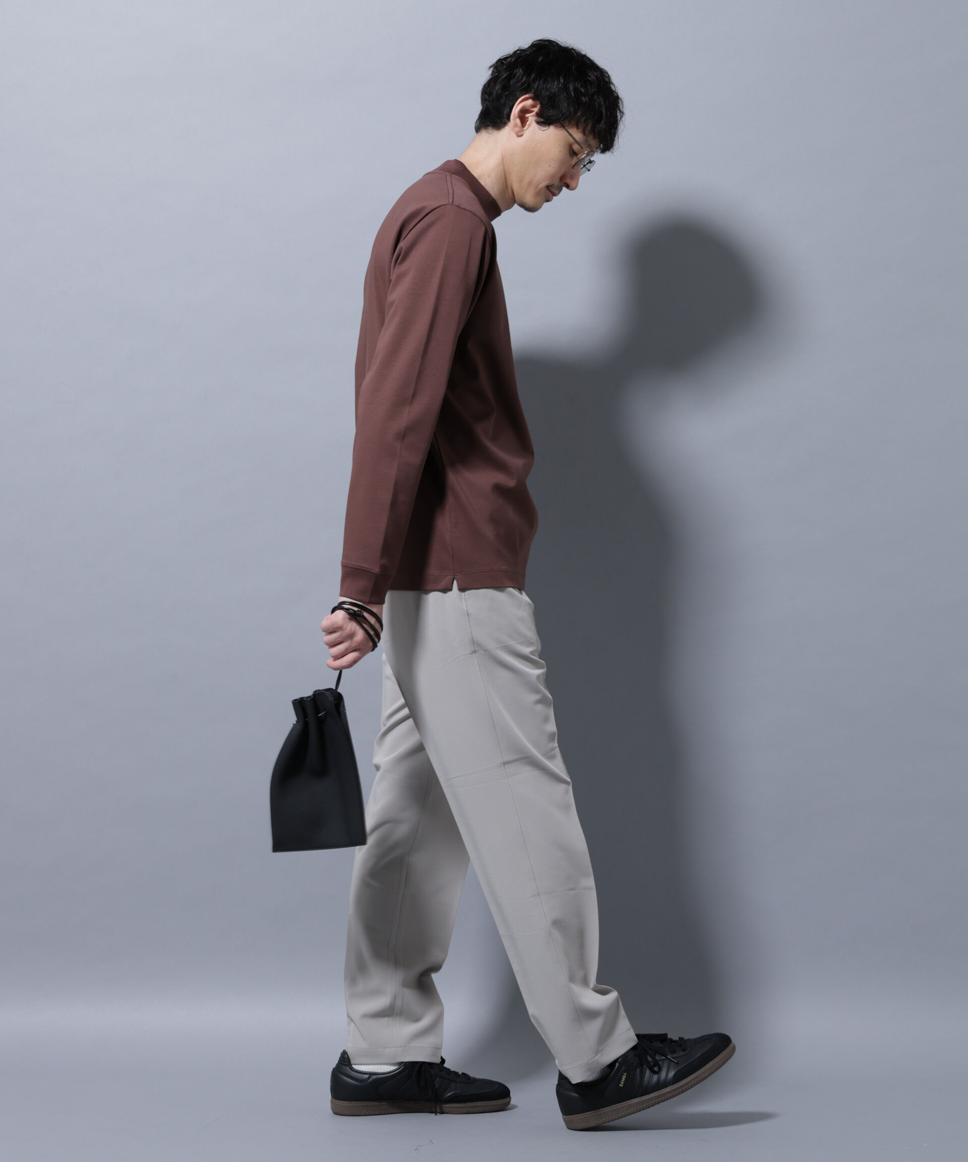 nano･universe「アンチスメルモックネックTシャツ 長袖」|Tシャツ・カットソー|