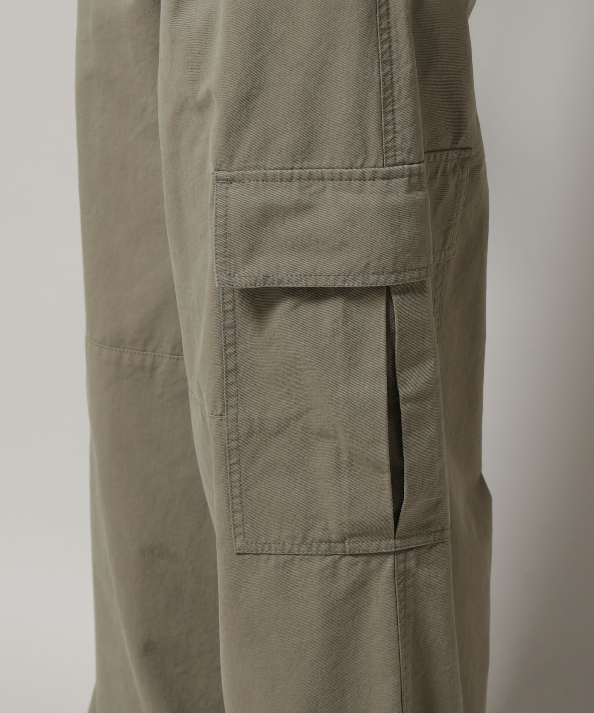 nano･universe「サイドポケットワイドチノパンツ」|チノ|