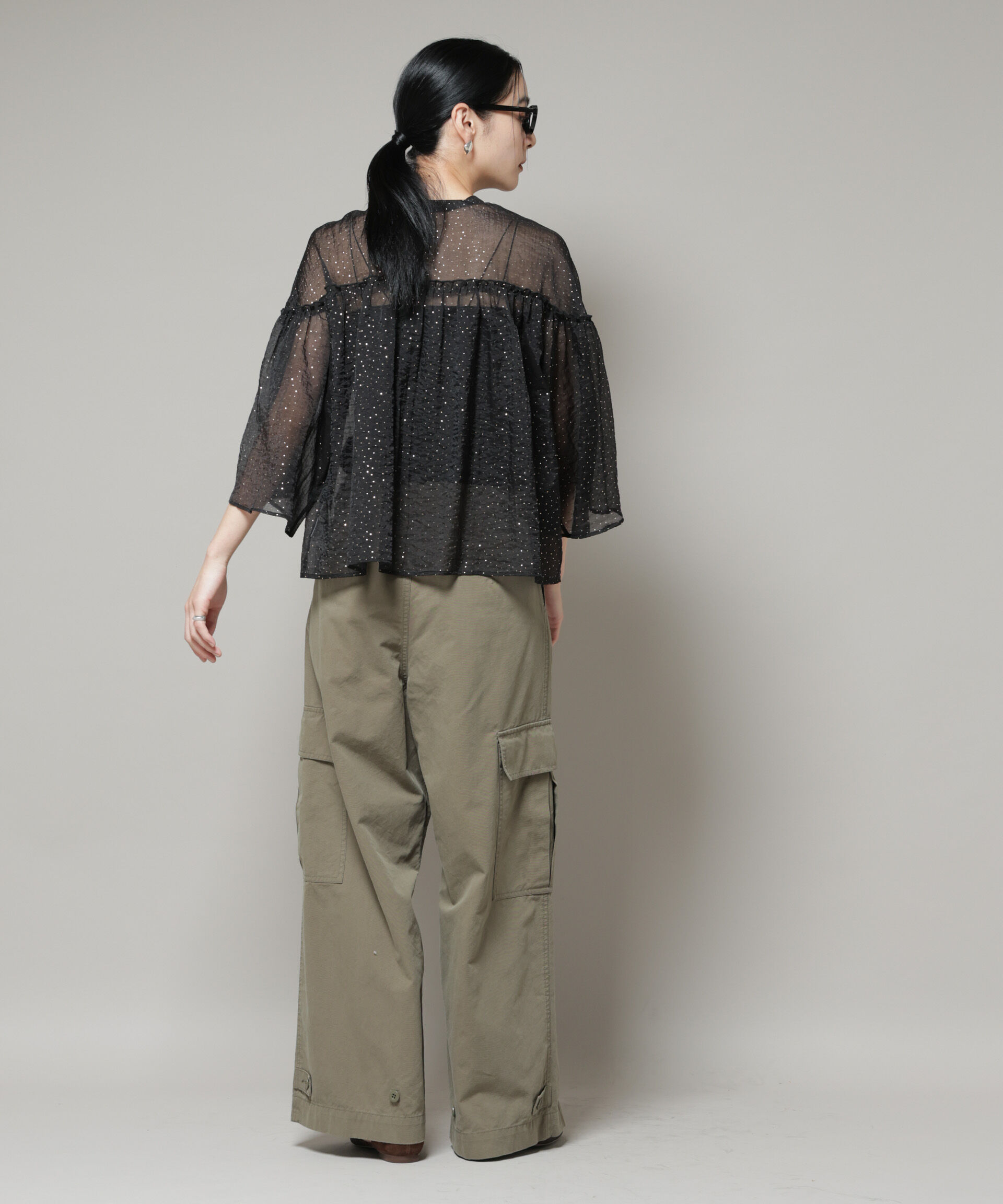 nano･universe「サイドポケットワイドチノパンツ」|チノ|