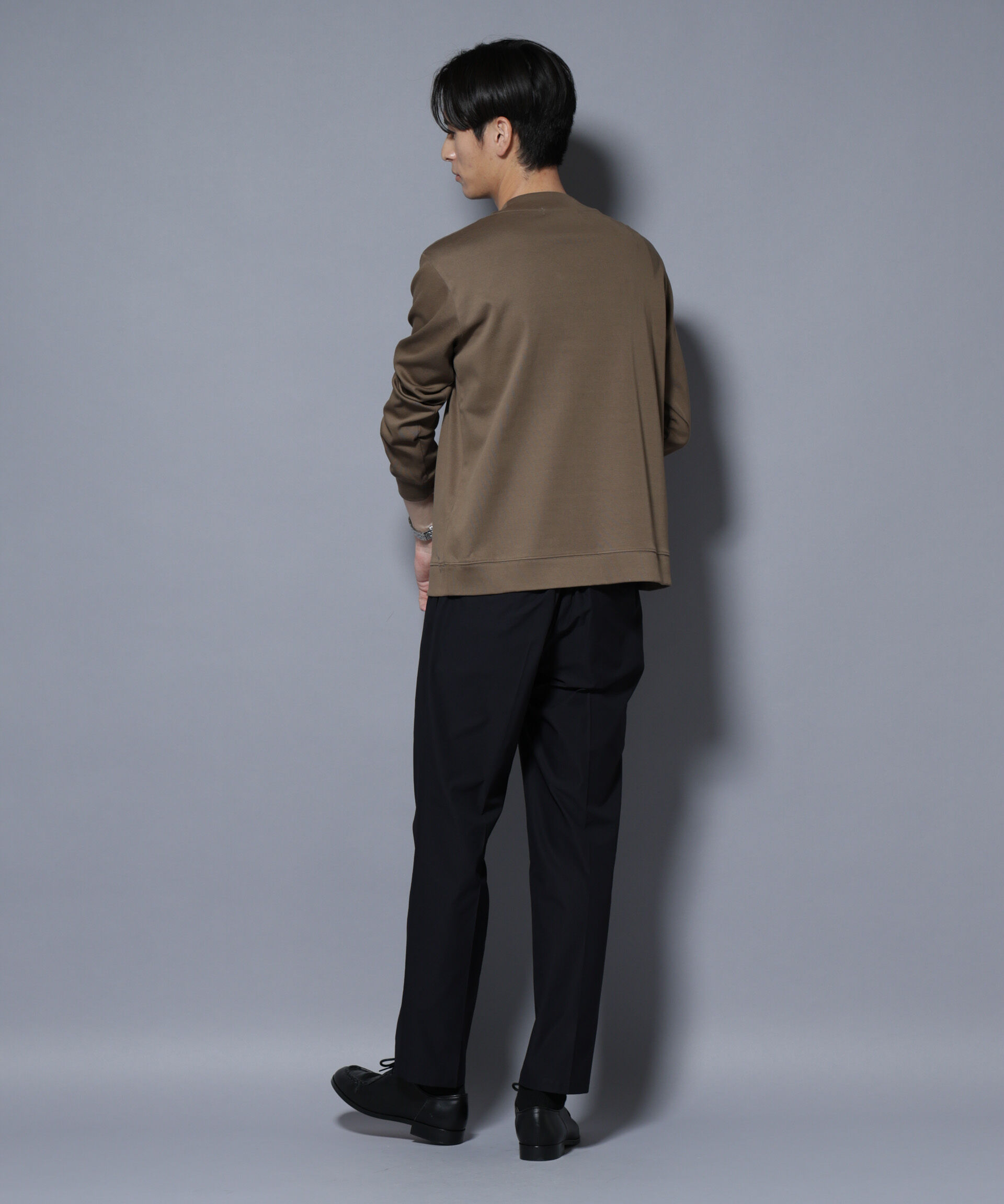 nano･universe「「FORMAL JERSEY」モックネックカットソー長袖」|Tシャツ・カットソー|