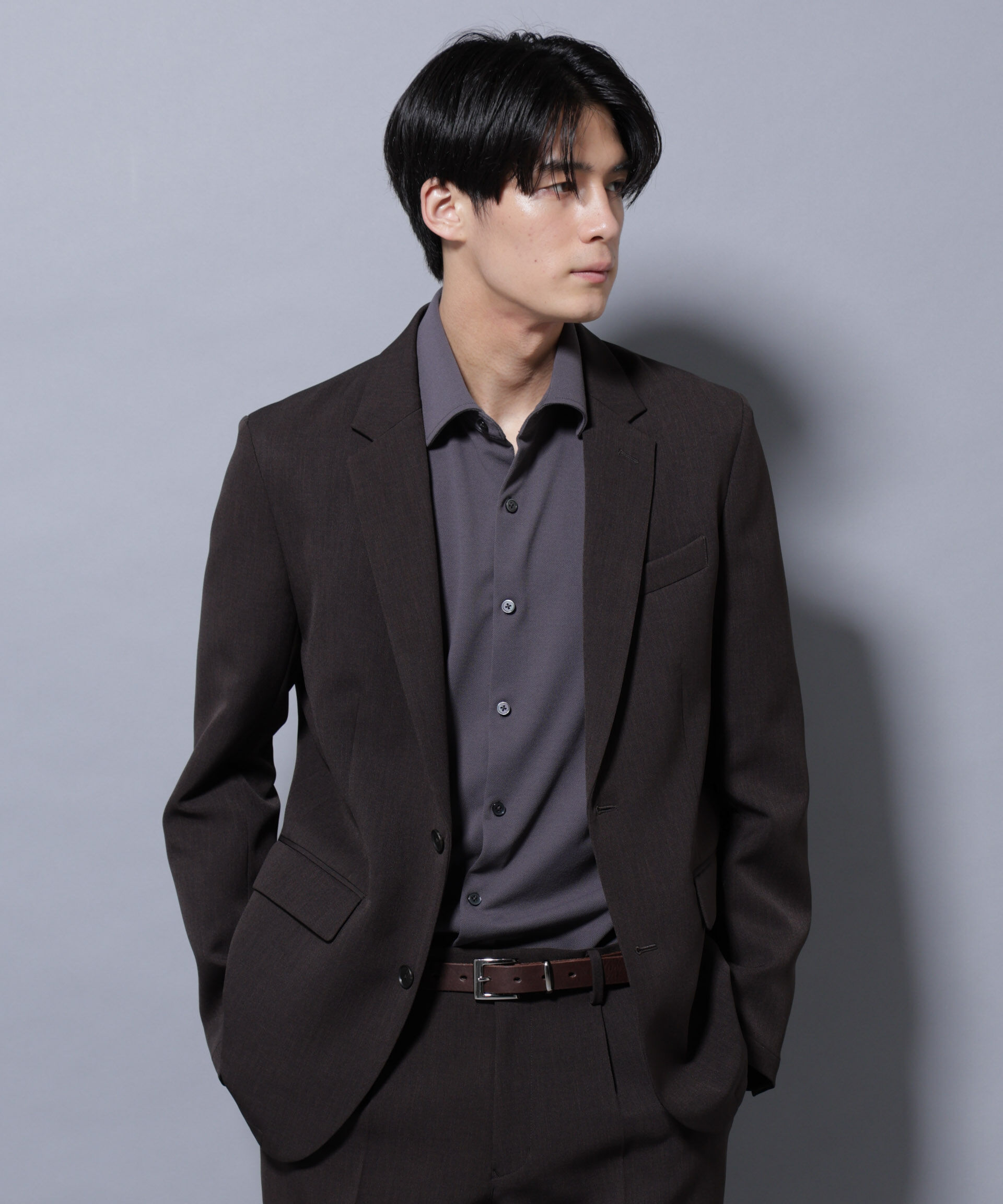 nano･universe「｢Damerino｣ReflaxR ダブルクロスウェザーセットアップ」|スーツ|