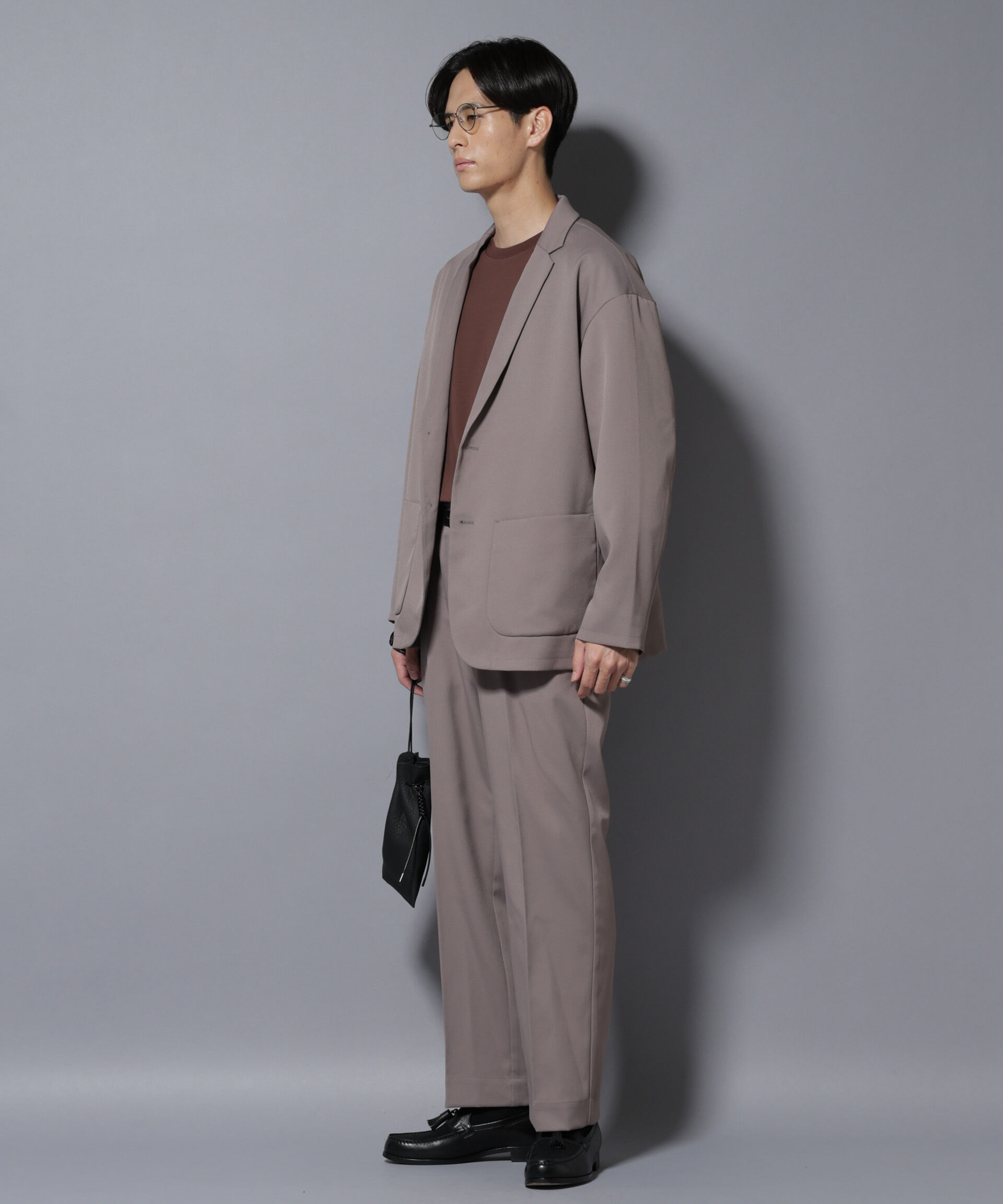 nano･universe「リラックスストレートスラックス（セットアップ可）」|チノ|