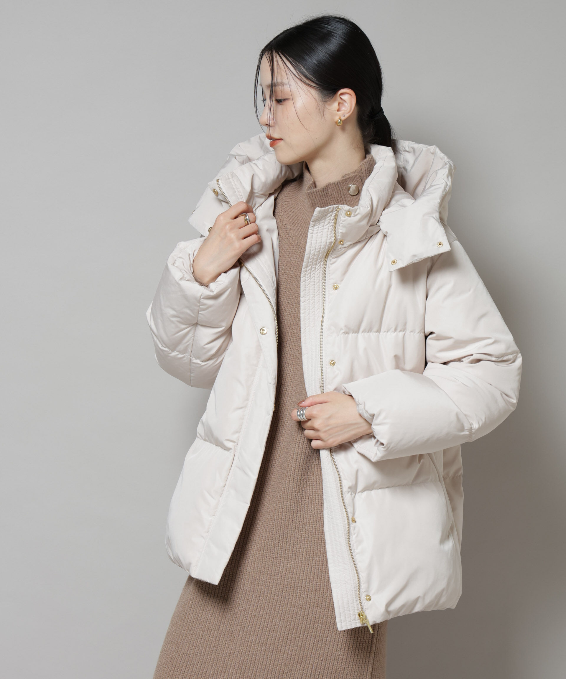 撥水加工 フードショートダウンコート（nano・universe）｜ルミネの