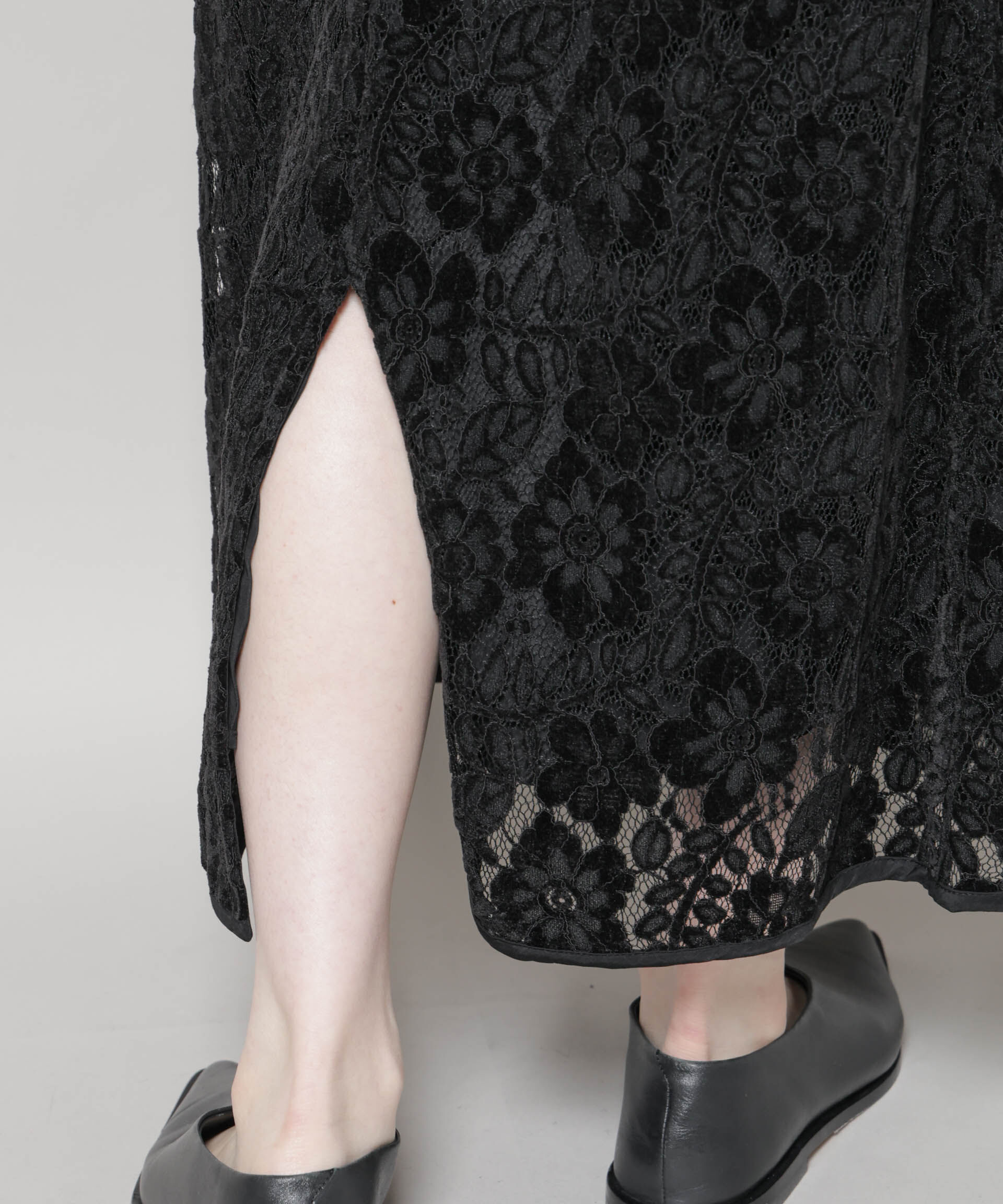 nano･universe「起毛レーススカート」|スカート|