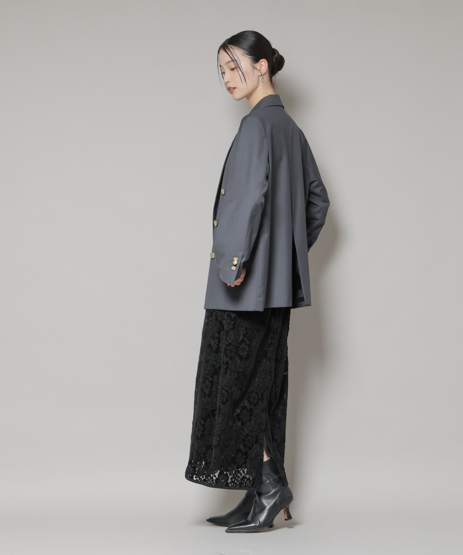 nano･universe「起毛レーススカート」|スカート|