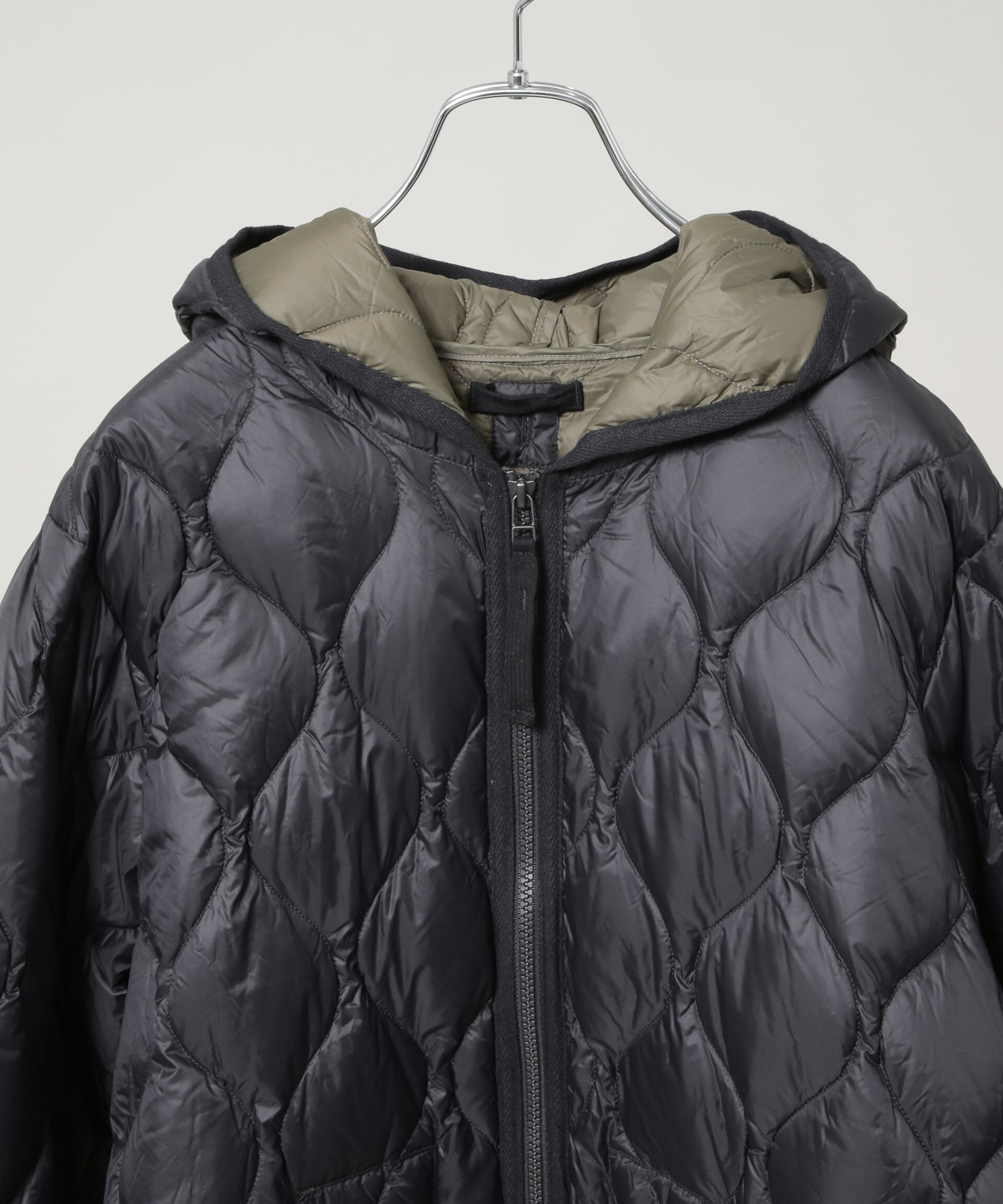 nano･universe「TAION/MILITARY HOOD W-ZIP DOWN JKT」|ダウン|