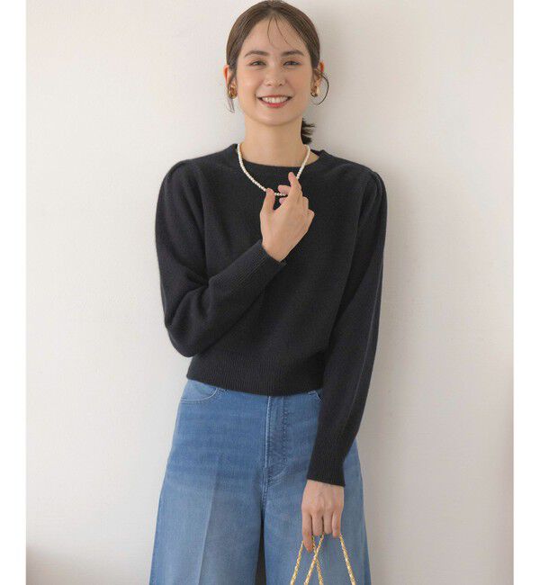 組曲「【アンサンブル対応可】ピュアカシミヤクロップド丈ニット」|ニット・セーター|