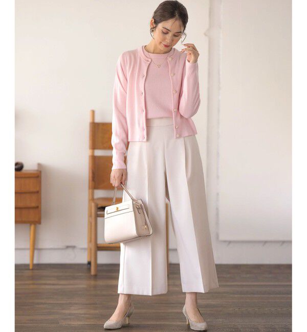 組曲「【アンサンブル対応可】ピュアカシミヤクロップド丈ニット」|ニット・セーター|