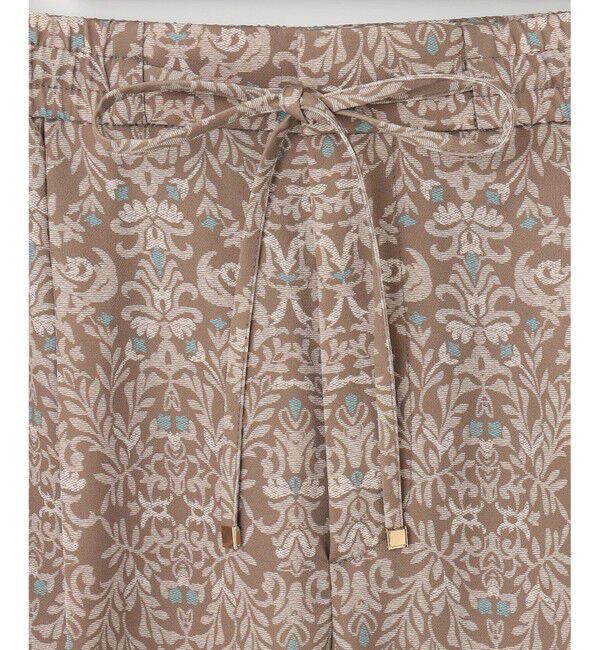 自由区「【洗える】ダマスクフローラルプリントテーパード パンツ」|その他|