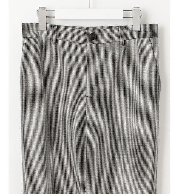 自由区「【撥水加工・洗える】TRギャバチェック柄テーパード パンツ」|その他|