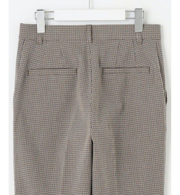 自由区「【撥水加工・洗える】TRギャバチェック柄テーパード パンツ」|その他|