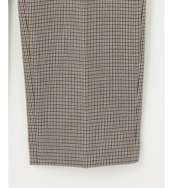 自由区「【撥水加工・洗える】TRギャバチェック柄テーパード パンツ」|その他|