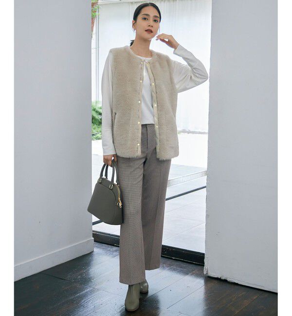 自由区「シープストレッチショート ブーツ」|ショートブーツ|