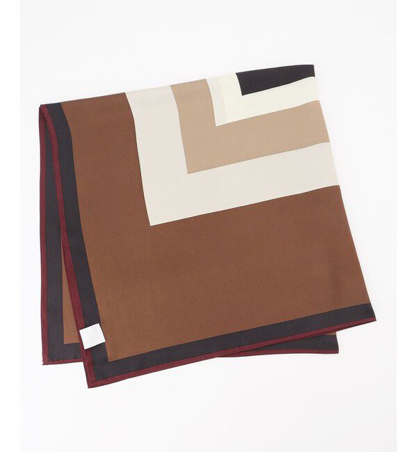 自由区「【カタログ掲載】カラーブロックシルク スカーフ」|バンダナ・スカーフ|